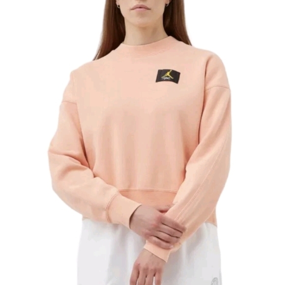 Jordan Women's Fleece Crew Neck Sweater - Picture 2 of 7